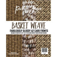 Picket Fence Studios - Fabulously Glossy - A2 Card Fronts - Basket Weave