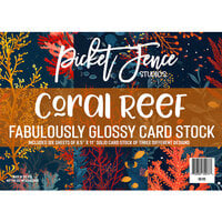 Picket Fence Studios - Fabulously Glossy - Card Stock - Coral Reef