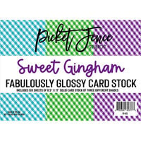 Picket Fence Studios - Fabulously Glossy Card Stock - Sweet Gingham