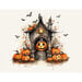 Picket Fence Studios - Fabulously Glossy A2 Card Fronts - Halloween Cottages