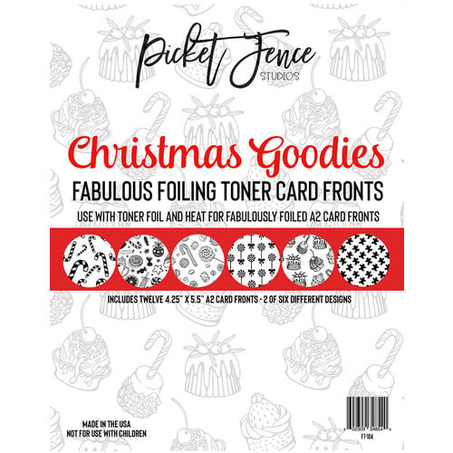 Picket Fence Studios - Fabulous Toner Foil - Card Fronts - Christmas Goodies