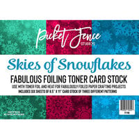 Picket Fence Studios - Fabulous Toner Foil - Card Stock - Skies Of Snowflakes