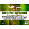 Picket Fence Studios - Fabulous Foiling Toner - Card Stock - Textures of Wood Greens and Yellows