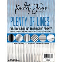 Picket Fence Studios - Fabulous Foiling Toner Card Fronts - Plenty of Lines