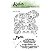 Picket Fence Studios - Clear Photopolymer Stamps - Pisces Girl
