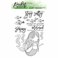 Picket Fence Studios - Clear Photopolymer Stamps - I am a Mermaid
