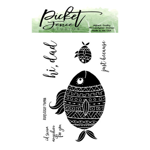 Picket Fence Studios - Clear Photopolymer Stamps - Fishy Kisses