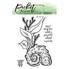 Picket Fence Studios - Clear Photopolymer Stamps - Nautilus Shell Scene