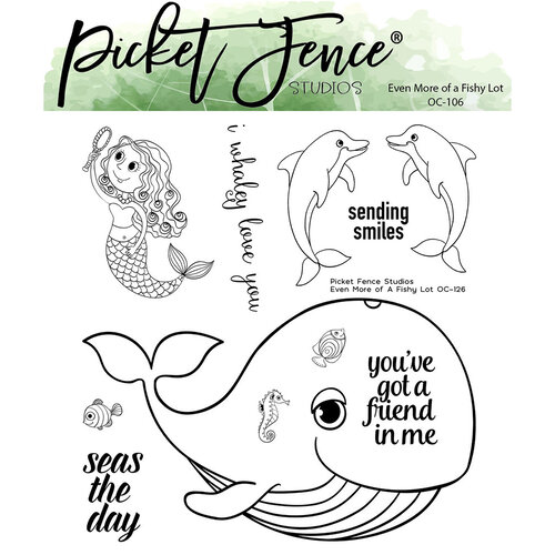 Picket Fence Studios - Clear Photopolymer Stamps - Even More Of A Fishy Lot