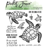 Picket Fence Studios - Clear Photopolymer Stamps - A Sea Turtle's Journey