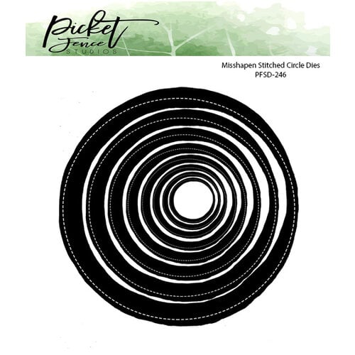 Picket Fence Studios - Dies - Misshapen Stitched Circle