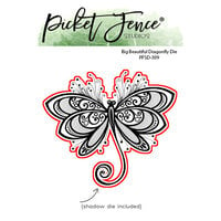 Picket Fence Studios - Dies - Big Beautiful Dragonfly
