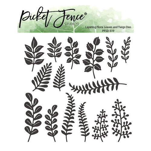 Picket Fence Studios - Dies - Layering Flora - Leaves and Twigs