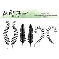 image of Picket Fence Studios - Dies - Layering Flora Over-sized Tropical Fern and Leaf