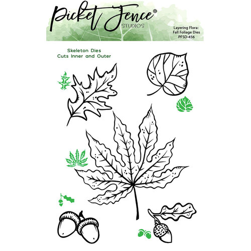 Picket Fence Studios - Dies - Layering Flora - Fall Foliage
