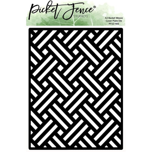 Picket Fence Studios - Dies - A2 Basket Weave Cover Plate
