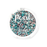 Picket Fence Studios - Gradient Flatback Pearls - Aqua Blue and Rose Gold