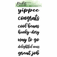 Picket Fence Studios - Clear Photopolymer Stamps - Ways To Say Congrats