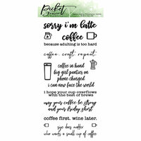 Picket Fence Studios - Clear Photopolymer Stamps - Coffee in Hand