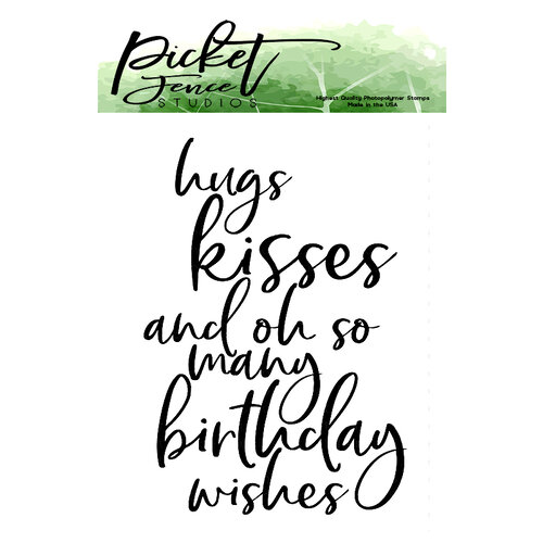 Picket Fence Studios - Clear Photopolymer Stamps - Oh So Many Birthday Wishes