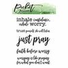 Picket Fence Studios - Clear Photopolymer Stamps - Exhale Worry