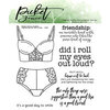Picket Fence Studios - Clear Photopolymer Stamps - Tightening Her Bra Strap