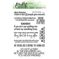 Picket Fence Studios - Clear Photopolymer Stamps - Driving The Karma Bus