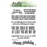 Picket Fence Studios - Clear Photopolymer Stamps - Inside Quotes - Birthday