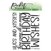 Picket Fence Studios - Clear Photopolymer Stamps - Here Come Birthday Wishes