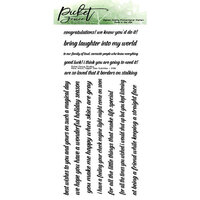 Picket Fence Studios - Clear Photopolymer Stamps - More Word Topper Subtitles