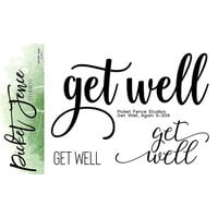 Picket Fence Studios - Clear Photopolymer Stamps - Get Well Again