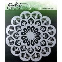 Picket Fence Studios - 6 x 6 Stencils - Peacock Mandala