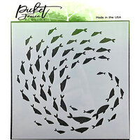 Picket Fence Studios - 6 x 6 Stencils - Current of Fish