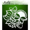 Picket Fence Studios - Stencil - Leaves and Flowers