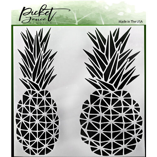 Picket Fence Studios - 6 x 6 Stencils - Geo Pineapple