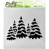Picket Fence Studios - 6 x 6 Stencils - Field of Snowy Trees