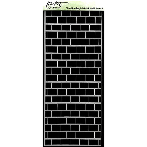 Picket Fence Studios - 4 x 10 Stencils - Slimline - English Brick Wall