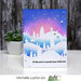 Picket Fence Studios - 4 x 10 Stencils - Slimline - Reversed Handcut Snowflake