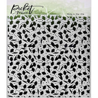 Picket Fence Studios - 6 x 6 Stencils - Flowers and Polka Dot Fun