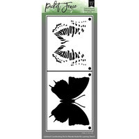 Picket Fence Studios - 4 x 10 Stencils - Layered Wander Butterfly