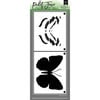 Picket Fence Studios - 4 x 10 Stencils - Layered Flit Butterfly