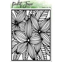 Picket Fence Studios - 6 x 8 Stencils - Plumeria Flowers