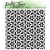 Picket Fence Studios - 6 x 6 Stencils - Flower Burst