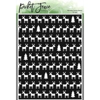 Picket Fence Studios - 6 x 8 Stencils - Reindeer Games