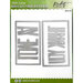 Picket Fence Studios - Slimline Die Cutting System Collection - Dies - Mini Stitched and Scalloped Rectangles
