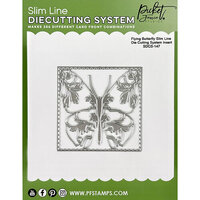 Picket Fence Studios - Slimline Die Cutting System - Dies - Flying Butterfly Insert