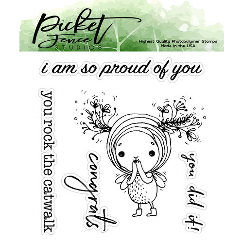 Picket Fence Studios I Am So Proud Of You Clear Photopolymer Stamps