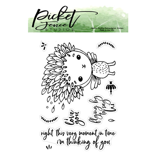 Picket Fence Studios - Clear Photopolymer Stamps - Flying By to Say Hi