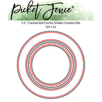 Picket Fence Studios - Dies - Connected Circles Shaker Creator - 3.5