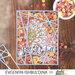 Picket Fence Studios - Sequin Mix - Orange Bottlecap Flowers